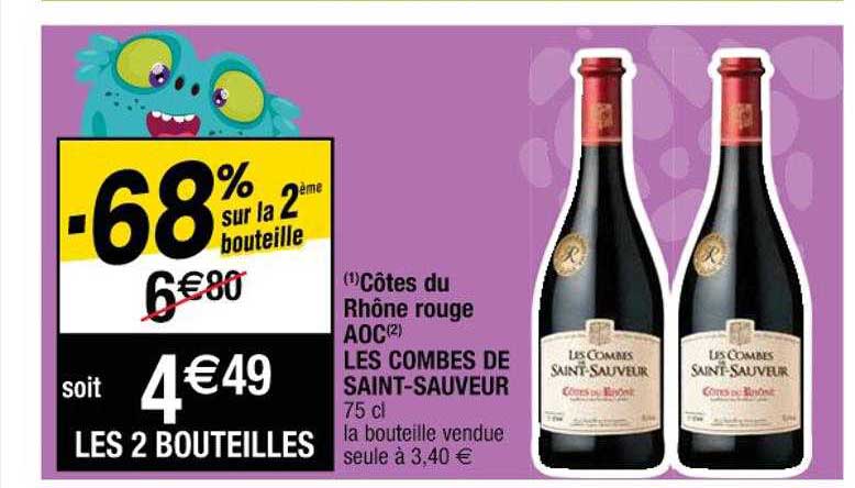 Côtes Du Rhône Rouge Aoc Les Combes De Saint-saveur