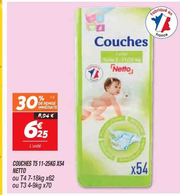 Couches T5 11-25kg X54 Netto