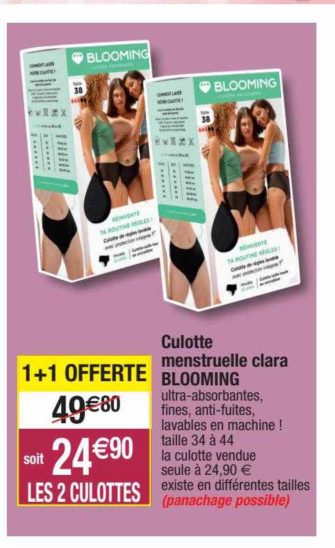 Culotte Menstruelle Clara Blooming