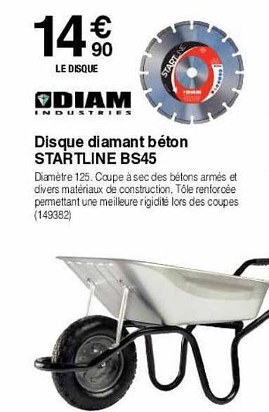 disque diamant béton startline bs45