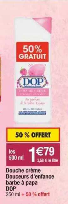 douche crème douceurs d'enfance barbe à papa dop