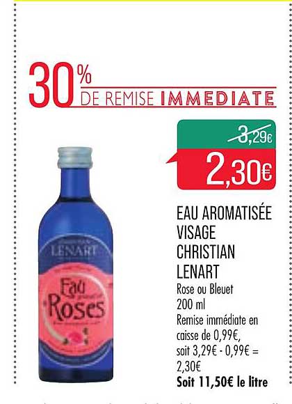 eau aromatisée visage christian lenart