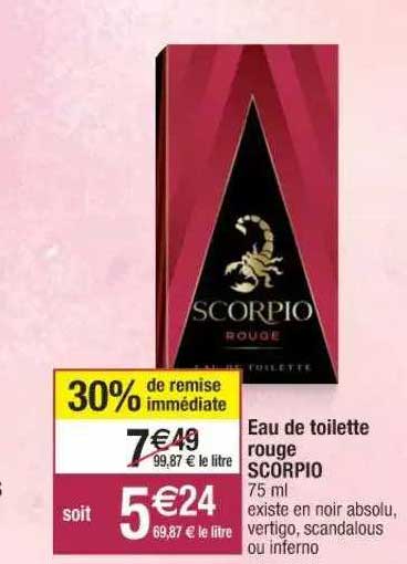Eau De Toilette Rouge Scorpio