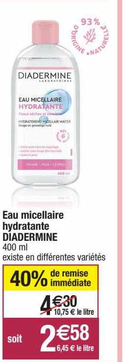 Eau Micellaire Hydratante Diadermine