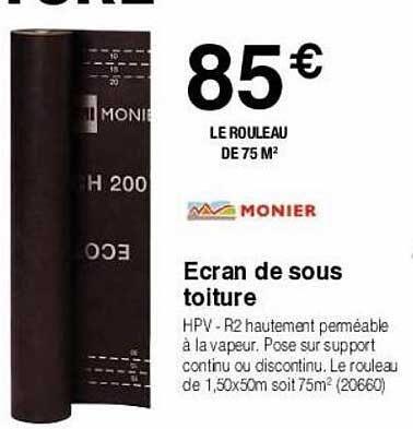 écran de sous toiture