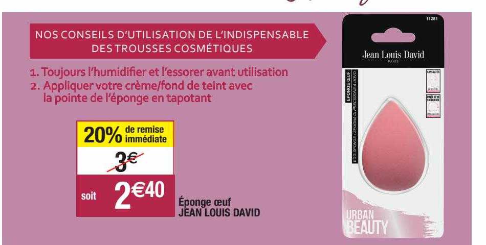 éponge œuf jean louis david