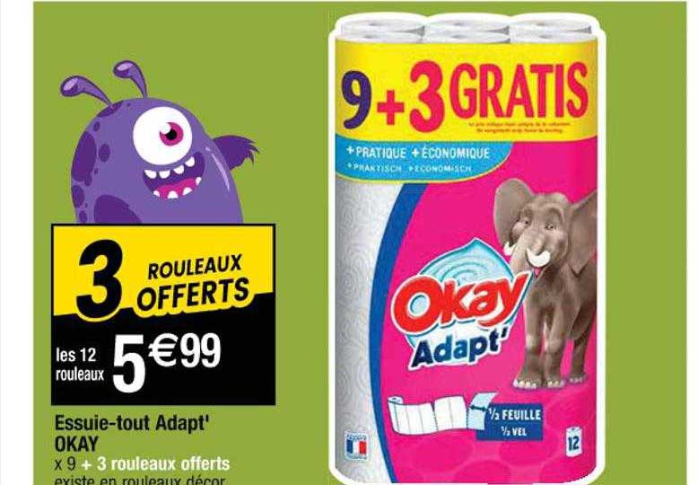 essuie-tout adapt' okay