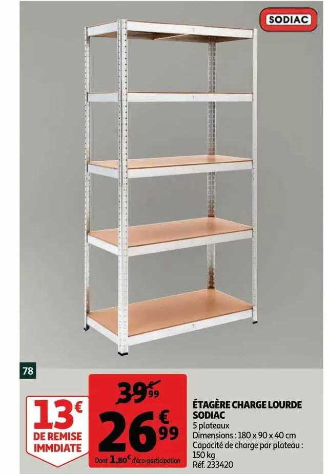 étagère charge lourde sodiac
