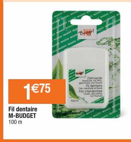fil dentaire m-budget