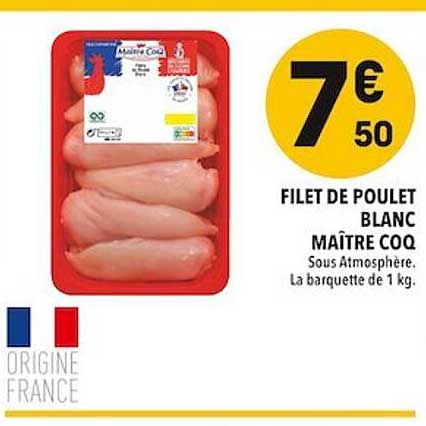 Filet De Poulet Blanc Maître Coq