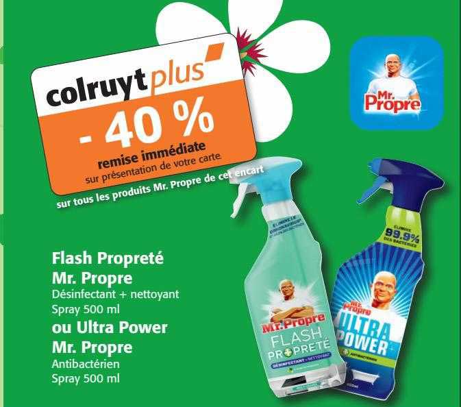 flash propreté mr. propre ou ultra power mr. propre