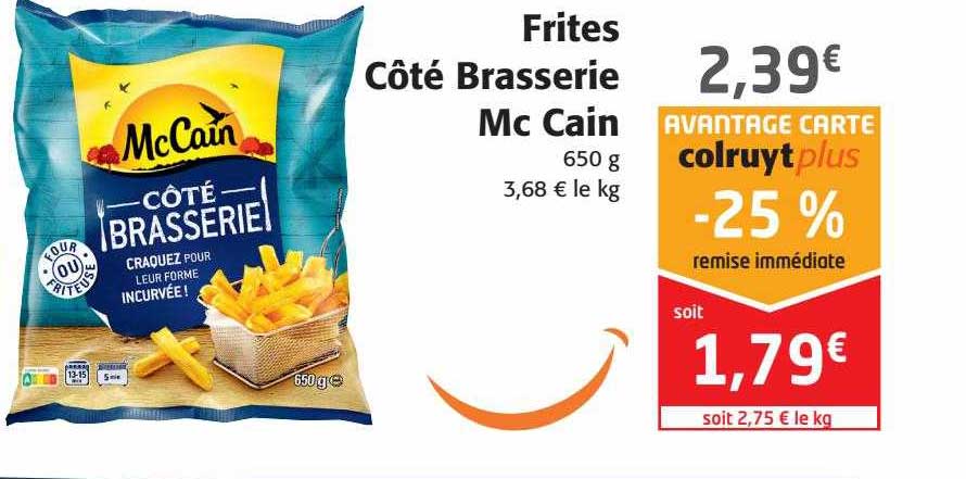 frites côté brasserie mc cain