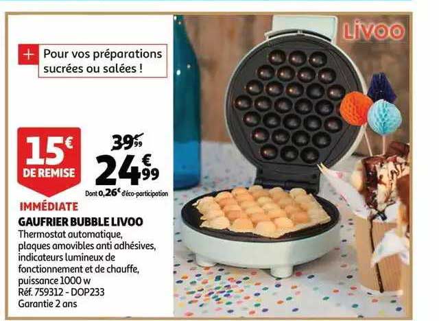 gaufrier bubble livoo