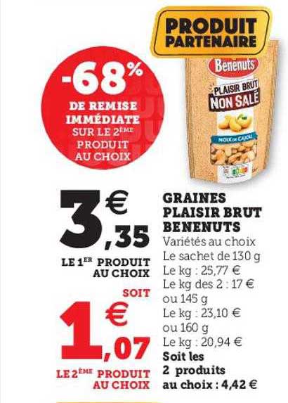 Graines Plaisir Brut Bénénuts