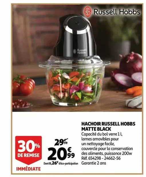 hachoir russell hobbs matte black