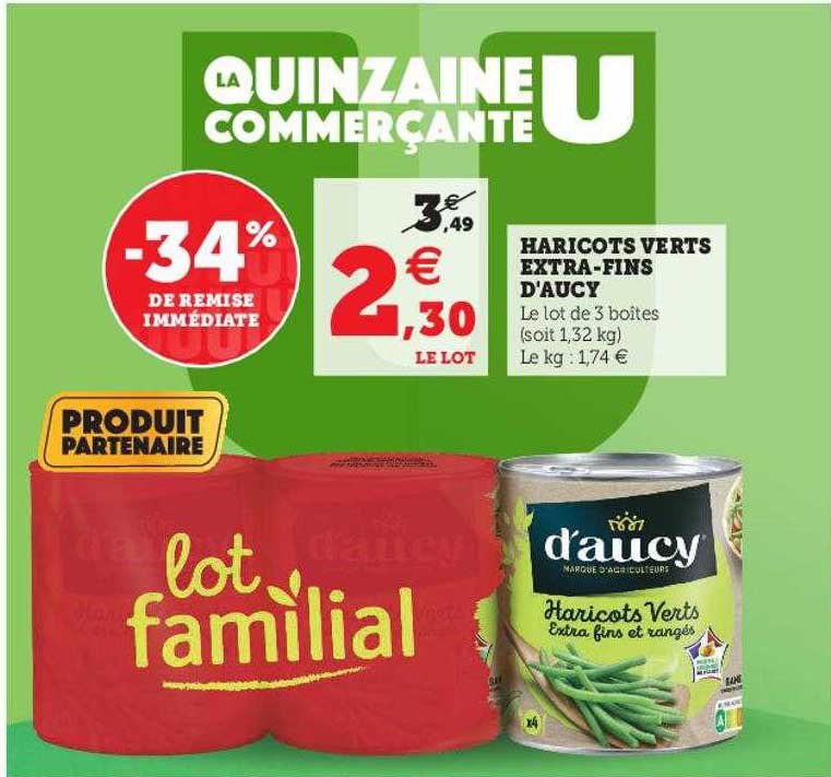 haricots verts extra-fins d'aucy