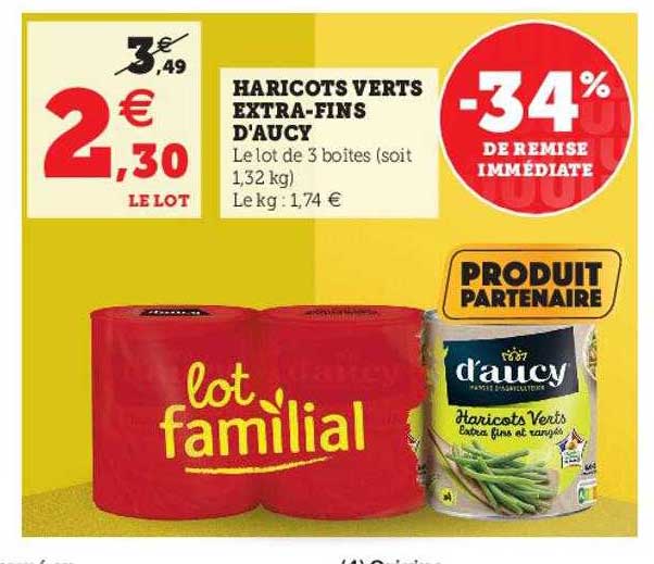 haricots verts extra-fins d'aucy