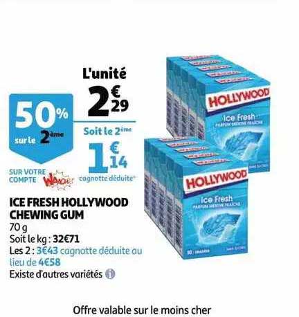 Ice Fresh Hollywood Chewing Gum