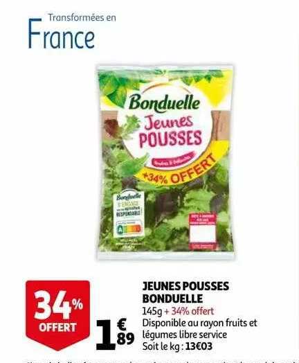 jeunes pousses bonduelle