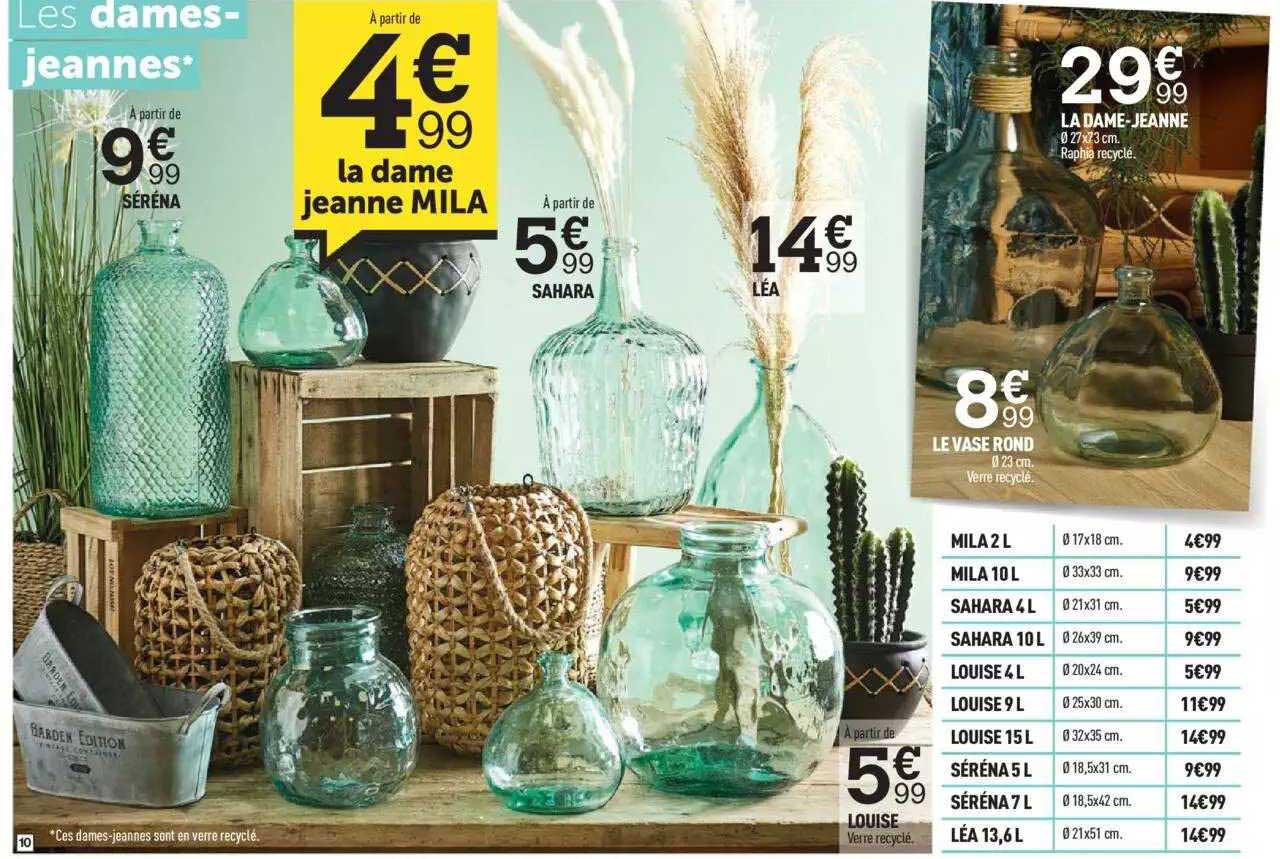 la dame jeanne milka, séréna, sahara, léa, le vase rond, la dame-jeanne