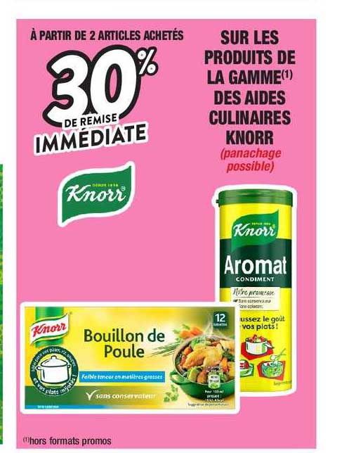la gamme des aides culinaires knorr