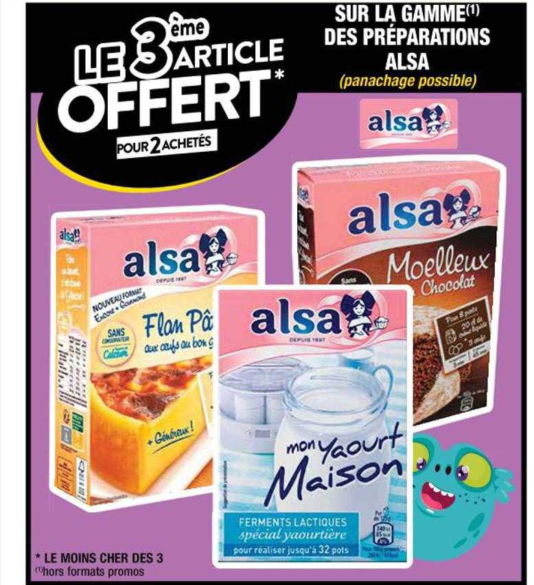 la gamme des préparations alsa