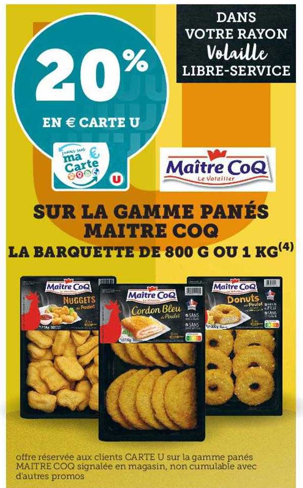 la gamme panés maître coq