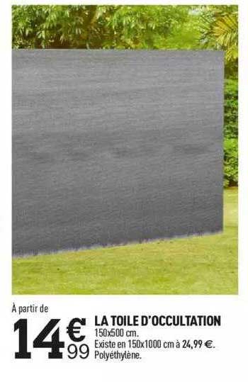 la toile d'occultation