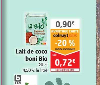 Lait De Coco Boni Bio