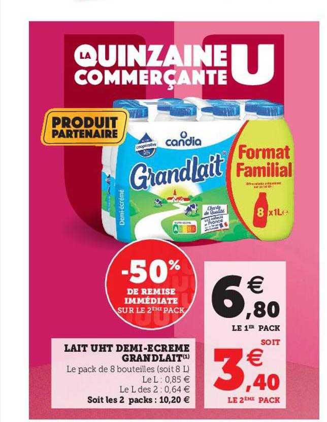 lait uht demi-écrémé grandlait