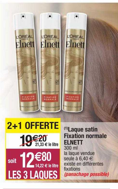 laque satin fixation normale elnett