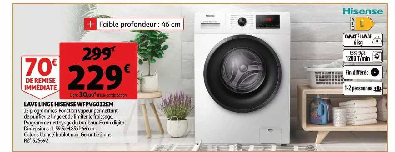 lave linge hisense