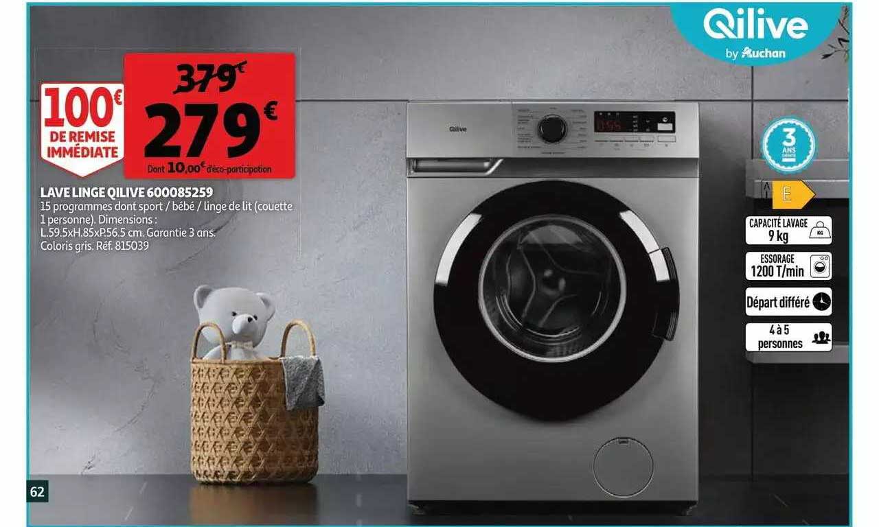 lave linge qilive