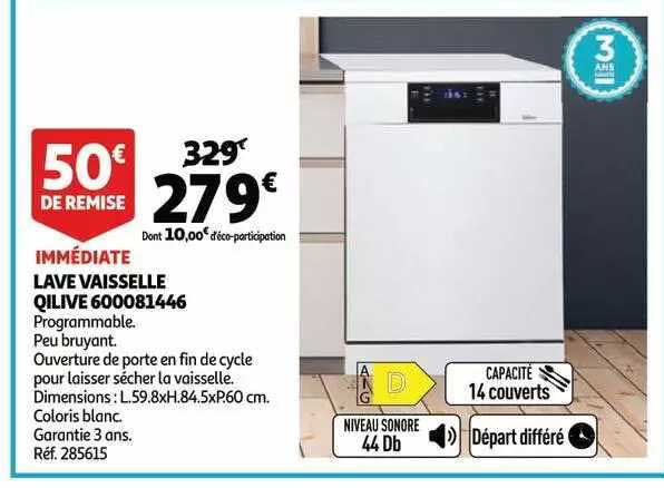 lave vaisselle qilive