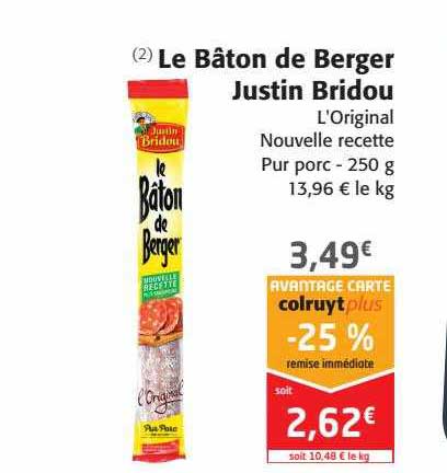 le bâton de berger justin bridou