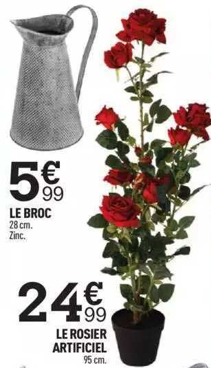 le broc, le rosier artificiel