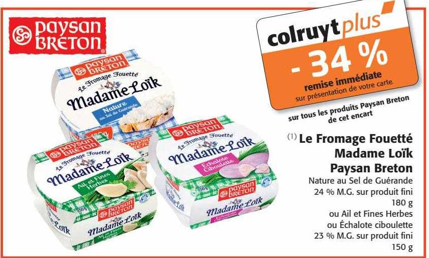 le fromage fouetté madame loïk paysan breton