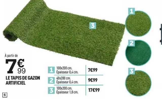 le tapis de gazon artificiel