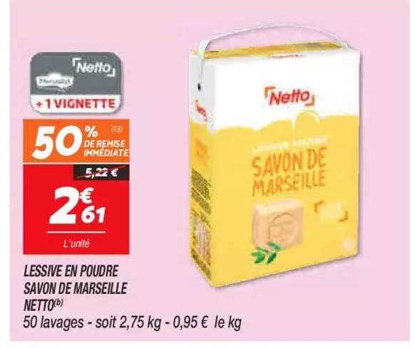 Lessive En Poudre Savon De Marseille Netto