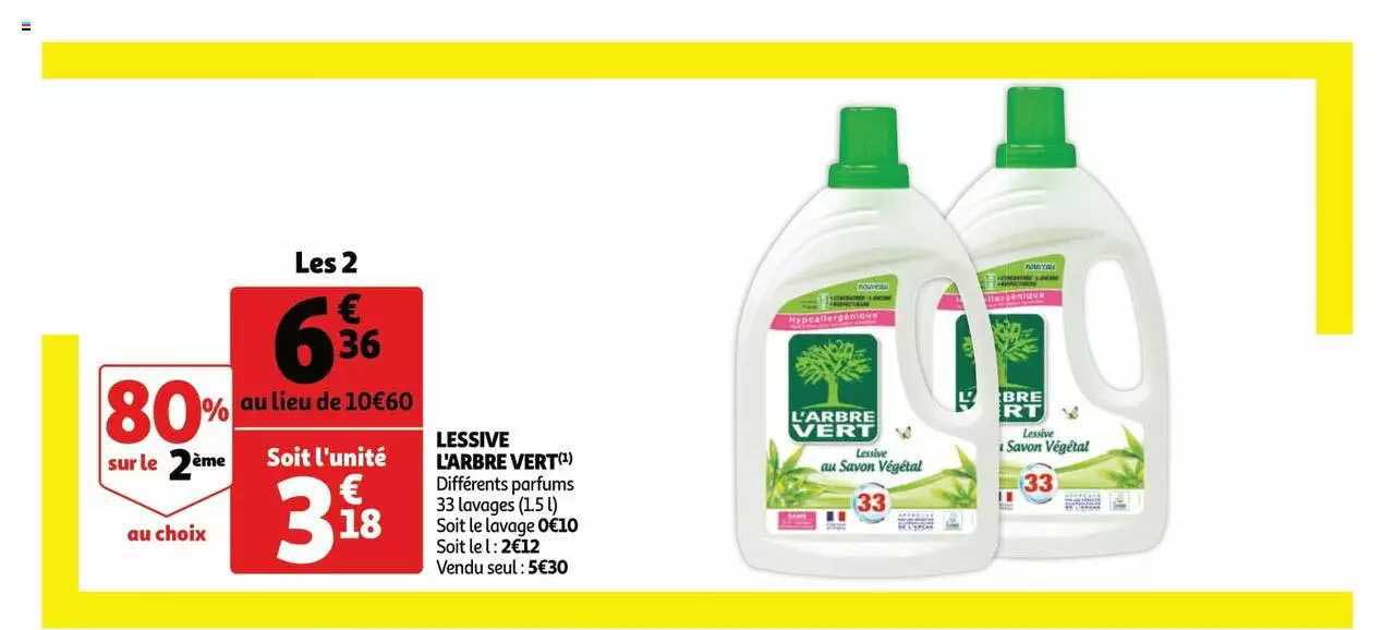 lessive l'arbre vert