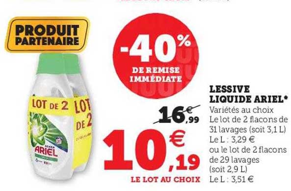 Lessive Liquide Ariel