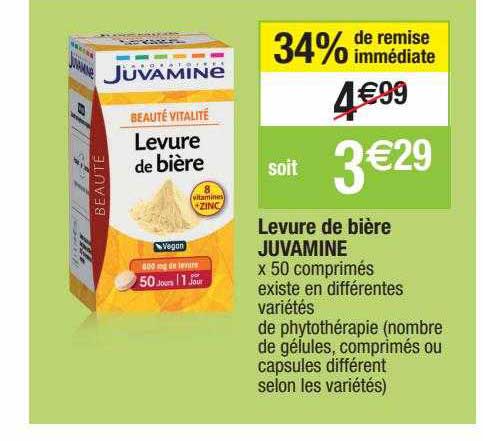 levure de bière juvamine