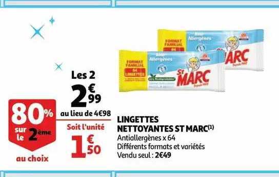 lingettes nettoyantes st marc