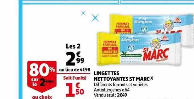 lingettes nettoyantes st marc