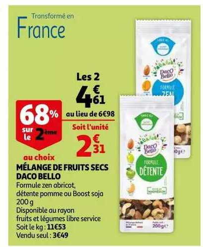 mélange fruits secs daco bello