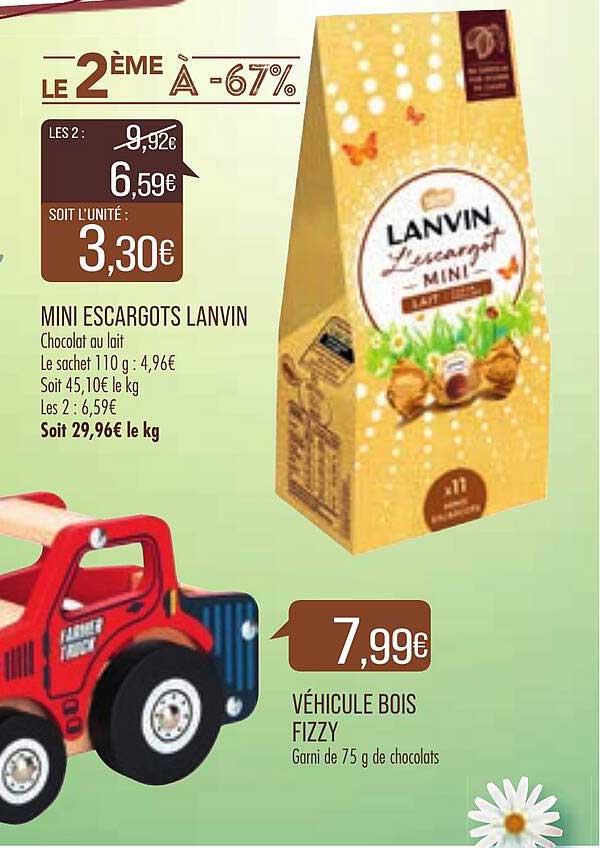 Mini Escargots Lanvin, Véhicule Bois Fizzy