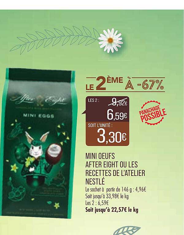 mini oeufs after eight ou les recettes de l'atelier nestlé