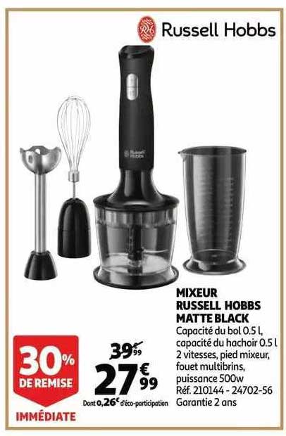 mixeur russell hobbs matte black