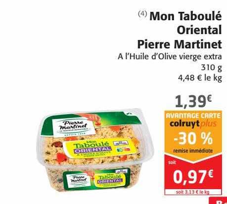 mon taboulé oriental pierre martinet