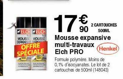 mousse expansive multi-travaux elch pro henkel